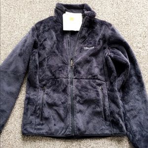 Women’s gray marmot full zip fur jacket